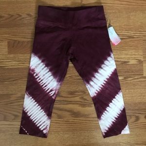 Pink Lotus Crop Leggings